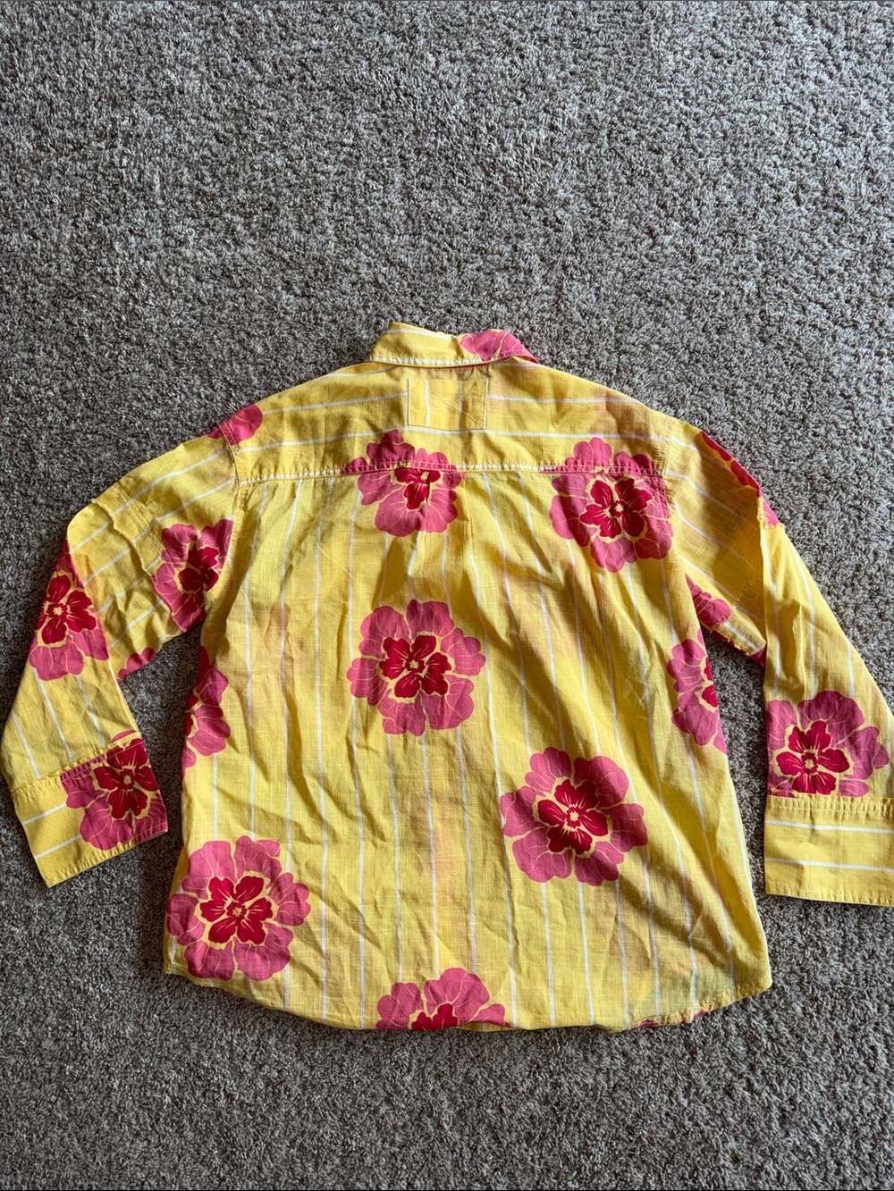 We the Free Hawaiian button down flower shirt 100% cotton oversized size XS - Picture 8 of 8